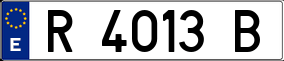 Trailer License Plate